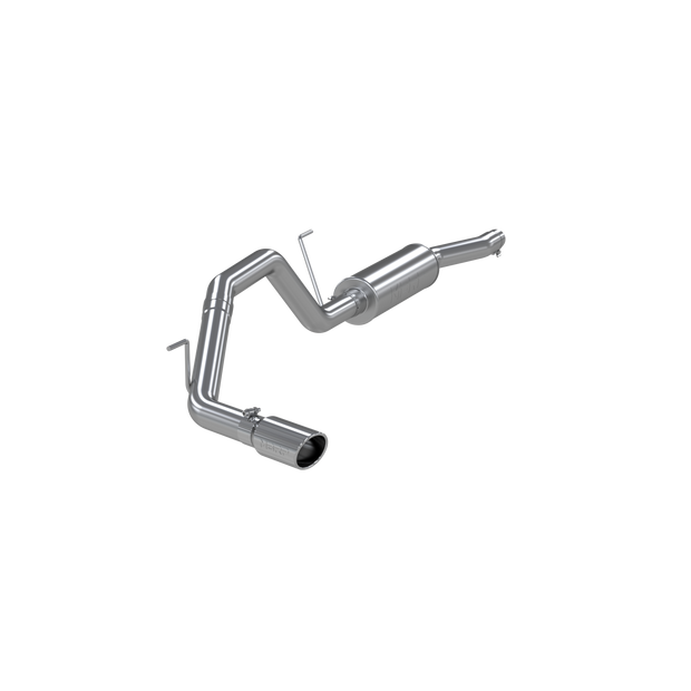 Cat Back Exhaust System Single Side Aluminized Steel For 04-06 Nissan Titan 5.6L, Extended Cab/Crew Cab MBRP