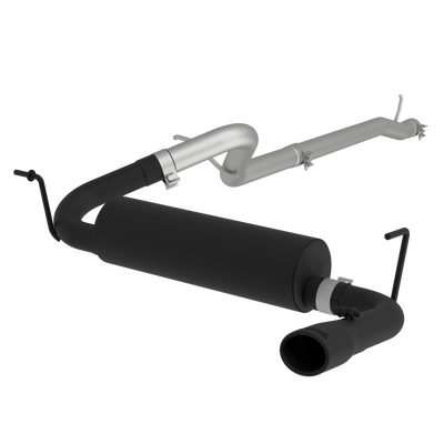 Cat Back Exhaust System Single Rear Exit Black For 12-18 Jeep Wrangler/Rubicon JK 3.6L 2/4 Door MBRP