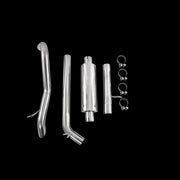 Cat Back Exhaust System Single Rear Exit Off Road 409SS, 12-18 Jeep Wrangler/Rubicon JK 3.6L V6 2/4 Door MBRP