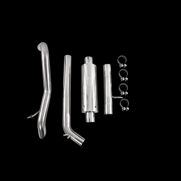 Cat Back Exhaust System Single Rear Exit Off Road 409SS, 12-18 Jeep Wrangler/Rubicon JK 3.6L V6 2/4 Door MBRP