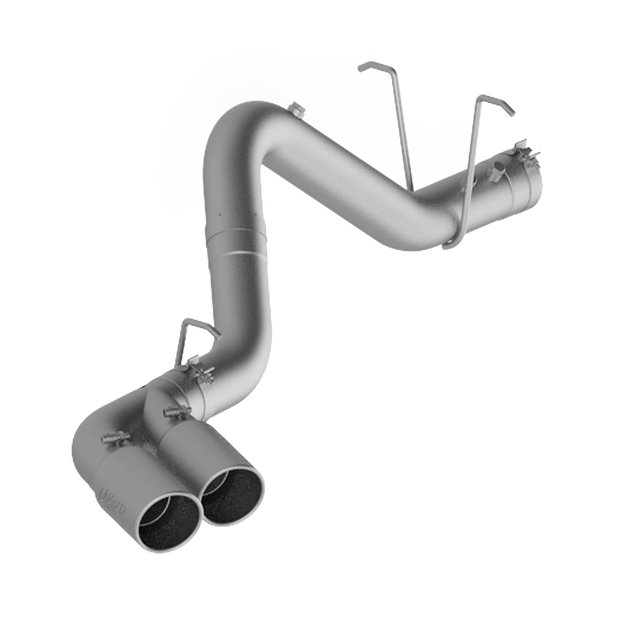 4 Inch Filter Back Dual Outlet Single Side Aluminized Steel For 11-19 Silverado/Sierra 2500/3500 Duramax MBRP