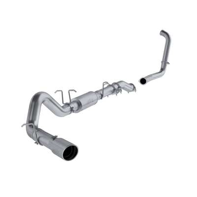 4 Inch Turbo Back Single Side Stock Cat Exit Aluminized Steel For 03-07 Ford F-250/350 6.0L Extended Cab/Crew Cab MBRP