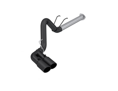 17-Up Ford F-250/350/450 6.7L 4 Inch Filter Back Single Side Dual Exit, Armor Plus T409 Stainless Steel, MBRP