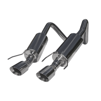 Dual Muffler Axle Back 4 Inch Round Dual Wall Tips T304 Stainless Steel For 05-08 Chevrolet Corvette MBRP