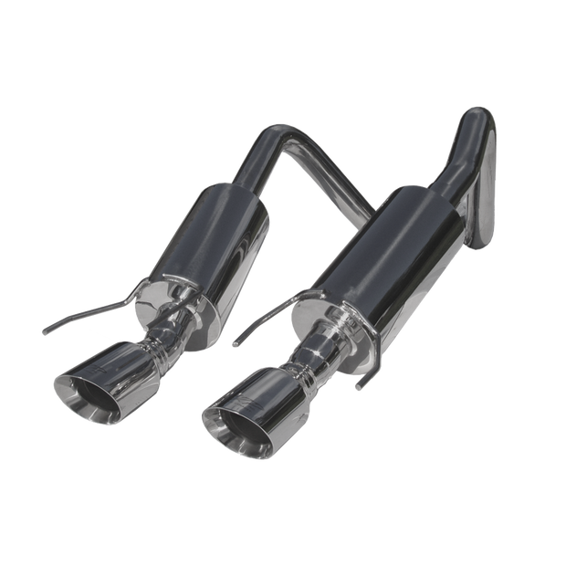 Dual Muffler Axle Back 4 Inch Round Dual Wall Tips T304 Stainless Steel For 05-08 Chevrolet Corvette MBRP