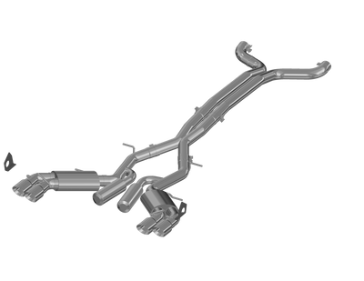 Camaro 3 Inch Cat Back Exhaust System Dual With Quad Tips Armor Plus Series For 16-24 Chevrolet Camaro Coupe Only MBRP