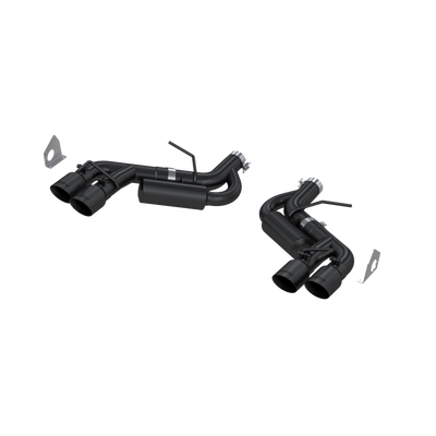 3 Inch Dual Axle Back Quad Tips Armor BLK For 16-24 Chevrolet Camaro SS V8 6.2L 17-24 Chevrolet Camaro ZL1 MBRP