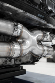 20-Present Chevrolet Corvette C8 6.2L Armor Pro Cat-Back Active Exhaust System Quad Rear Outlet with Carbon Fiber Tips MBRP