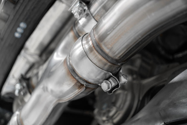 20-Present Chevrolet Corvette C8 6.2L Armor Pro Cat-Back Active Exhaust System Quad Rear Outlet with Carbon Fiber Tips MBRP