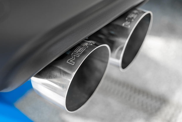15-23 Dodge Challenger Aluminized Steel 3 Inch Dual Cat Back Quad Tips (Street Version) Exhaust System MBRP