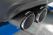 15-23 Dodge Challenger Aluminized Steel 3 Inch Dual Cat Back Quad Tips (Race Version) Exhaust System MBRP