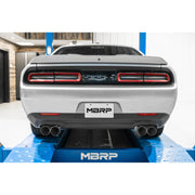 2015-2016 Dodge Challenger T304 Stainless Steel 3 Inch Dual Rear Cat-Back Quad Tips (Street Version) Exhaust System MBRP