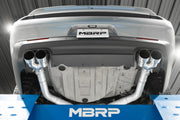 2015-2016 Dodge Challenger Aluminized Steel 3 Inch Dual Rear Cat-Back Quad Tips (Street Version) Exhaust System MBRP
