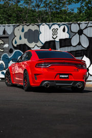 T304 Stainless Steel 3.0 Inch Cat-Back Dual Rear Street Profile with Dual Carbon Fiber Tips 15-23 Dodge Charger MBRP