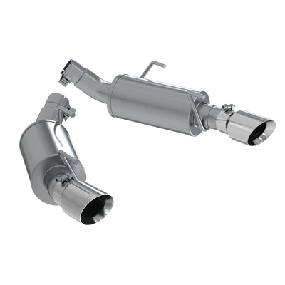 Dual Mufflers Axle Back Split Rear T304 Stainless Steel For 05-10 Ford Mustang GT 4.6L MBRP