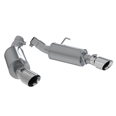 Dual Mufflers Axle Back Split Rear For 05-10 Ford Mustang GT 4.6L MBRP
