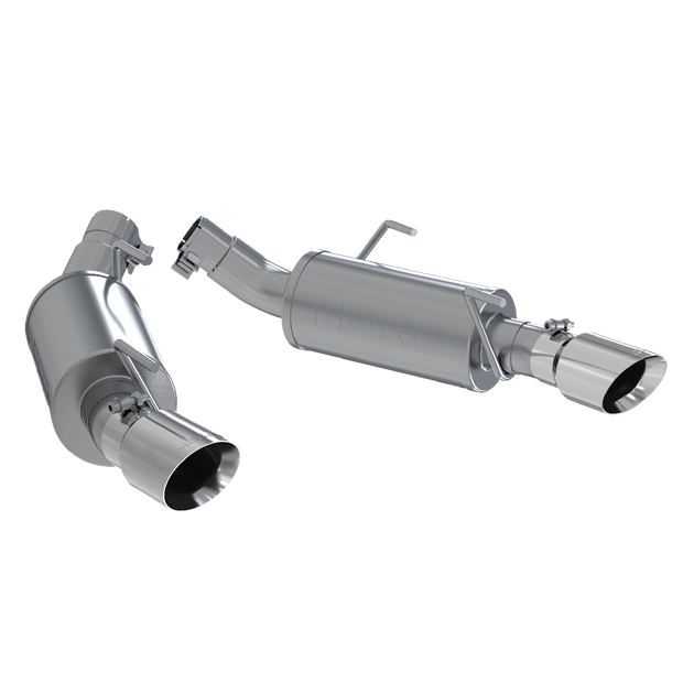 Dual Mufflers Axle Back Split Rear For 05-10 Ford Mustang GT 4.6L MBRP