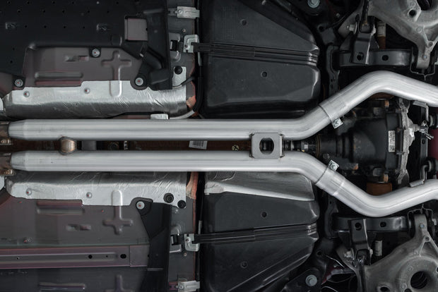 3 Inch Cat Back Exhaust System For 18-23 Ford Mustang GT 5.0L With Quad 4 Inch Dual Wall Tips Street Version T304 Stainless Steel MBRP