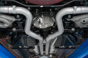 18-23 Ford Mustang GT 5.0L T304 Stainless Steel 3 Inch Cat-Back Dual Rear with Quad Carbon Fiber Tips Street Version MBRP