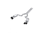 18-23 Ford Mustang GT 5.0L T304 Stainless Steel 3 Inch Cat-Back Dual Rear with Quad Carbon Fiber Tips Street Version MBRP