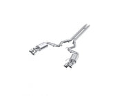 3 Inch Cat Back Exhaust System For 18-23 Ford Mustang GT 5.0L With Quad 4 Inch Dual Wall Tips Street Version Aluminized Steel MBRP