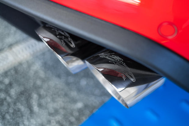 3 Inch Cat Back Exhaust System For 18-23 Ford Mustang GT 5.0L With Quad 4 Inch Dual Wall Tips Street Version Black Coated MBRP