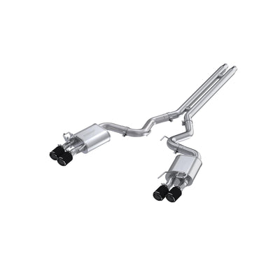  MBRP 3 Inch Cat-Back Active Exhaust With Carbon Fiber Tips Armor Pro Series For 18-23 Ford Mustang GT 5.0L MBRP