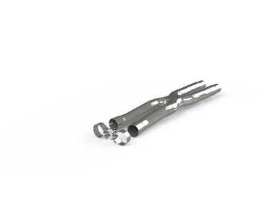MBRP 2.5 Inch Exhaust Resonator Bypass X-Pipe For 15-Up Ford Mustang GT 5.0L MBRP