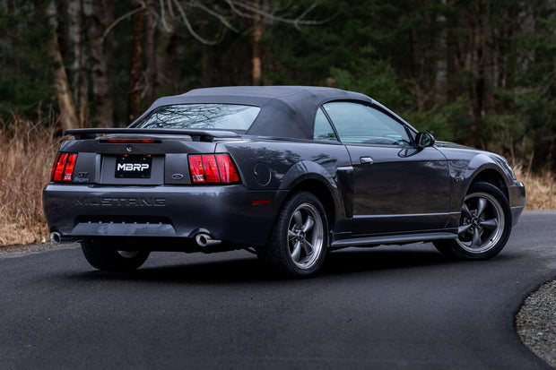 1999-2004 Ford Mustang GT/ Mach 1 4.6L Aluminized Steel 2.5 Inch Cat-Back Dual Rear Exit MBRP