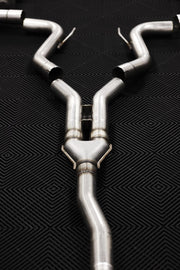 2019-2023 Ford Mustang 2.3L EcoBoost Active T304 Stainless Steel 3 Inch Cat-Back Quad Rear Exit with CF Tips MBRP