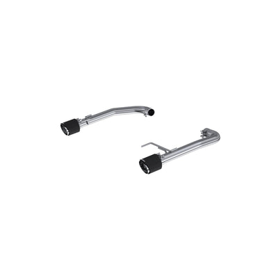 2015-Up Ford Mustang 2.3L EcoBoost Armor Pro T304 Stainless Steel 2.5 Inch Axle-Back Dual Split Rear With Carbon Fiber Tips MBRP