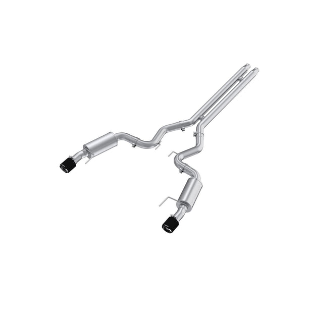 2024-Up For Mustang GT S650 5.0L Armor Pro T304SS 3 Inch Cat-Back Dual Split Rear With CF Tips Street Version MBRP