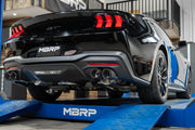 24-Up Ford Mustang GT S650 5.0L 3 Inch Cat-Back Exhaust System, Armor Pro T304 Stainless Steel Quad Rear Exit With Carbon Fiber Tips, Active, MBRP