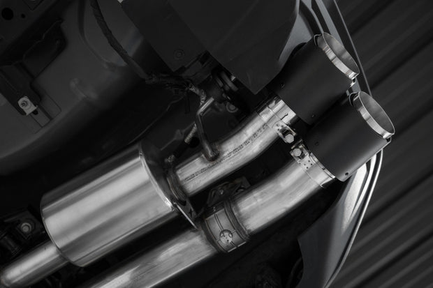 24-Up Ford Mustang GT S650 5.0L 3 Inch Cat-Back Exhaust System, Armor Pro T304 Stainless Steel Quad Rear Exit With Carbon Fiber Tips, Active, MBRP