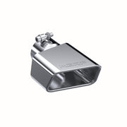 Exhaust Tip 4 3/4 Inch X 3 Inch ID Rectangle Angled Cut 3 Inch O.D. Inlet Driver Side 7 3/8 Inch Length T304 Stainless Steel MBRP