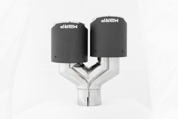 Carbon Fiber Tip 2.5 Inch ID Dual 4 Inch OD Out 9.50 Inch Length Dual Wall MBRP