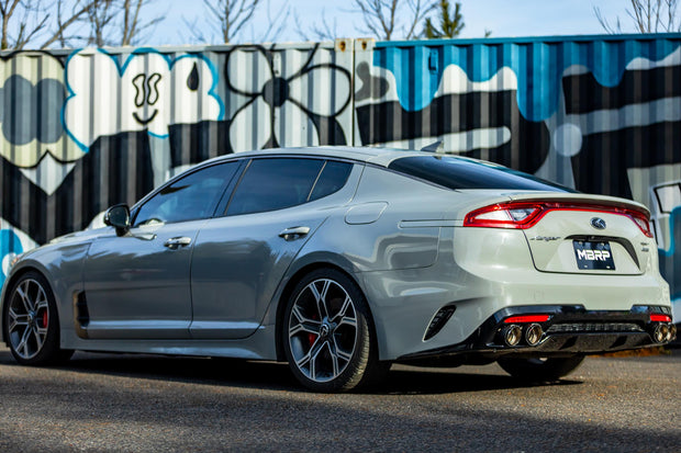 2018-2021 Kia Stinger GT Carbon Fiber Bezel Kit, Quad 4 Inch OD, 2.5 Inch ID Tips MBRP 