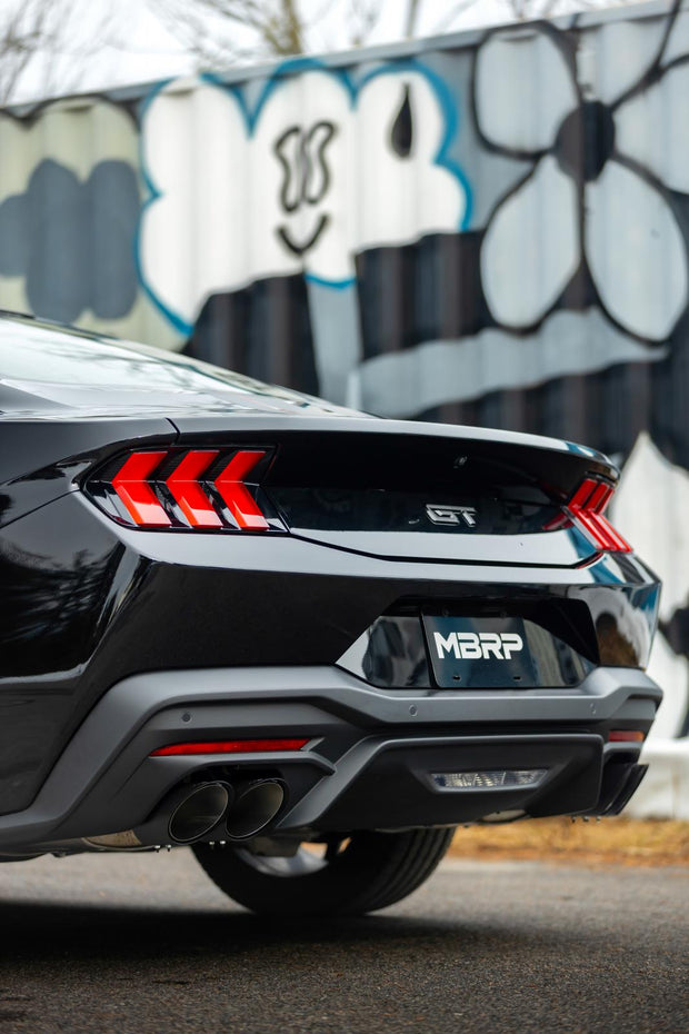 Black-Coated 4 Inch Quad Tip Cover Kit for 2015-Up Ford Mustangs with Quad Tips MBRP