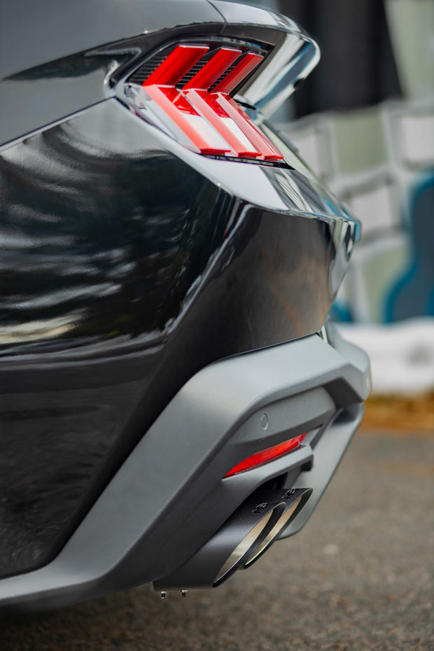 Black-Coated 4 Inch Quad Tip Cover Kit for 2015-Up Ford Mustangs with Quad Tips MBRP