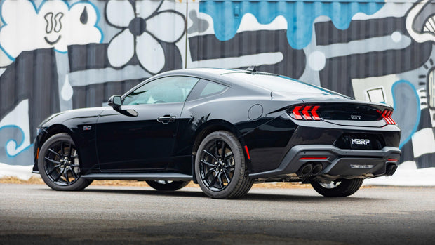 Black-Coated 4 Inch Quad Tip Cover Kit for 2015-Up Ford Mustangs with Quad Tips MBRP