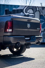 2009-2018 Ram 1500 and 2019-2024 Ram 1500 5.7L Hemi Carbon Fiber Exhaust Tips, 5 Inch OD Dual Wall Angle Cut. Sold In Pairs MBRP