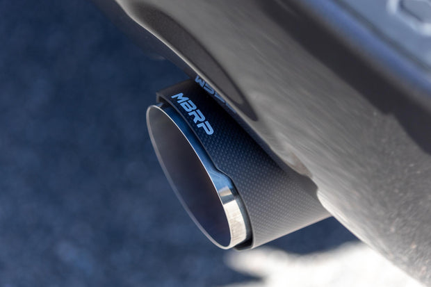 2009-2018 Ram 1500 and 2019-2024 Ram 1500 5.7L Hemi Carbon Fiber Exhaust Tips, 5 Inch OD Dual Wall Angle Cut. Sold In Pairs MBRP