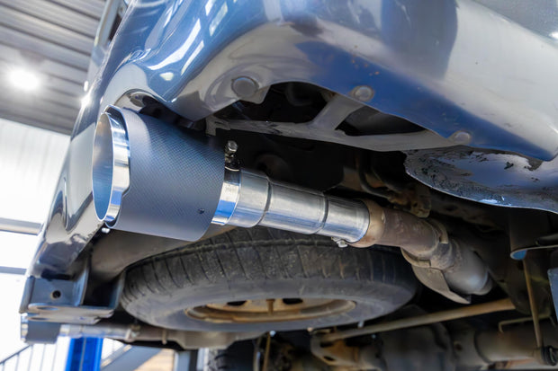 2009-2018 Ram 1500 and 2019-2024 Ram 1500 5.7L Hemi Carbon Fiber Exhaust Tips, 5 Inch OD Dual Wall Angle Cut. Sold In Pairs MBRP