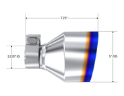 2017-Up Subaru/ Toyota BRZ/GR86 Burnt End 5 Inch OD Tip Sold In Pairs MBRP