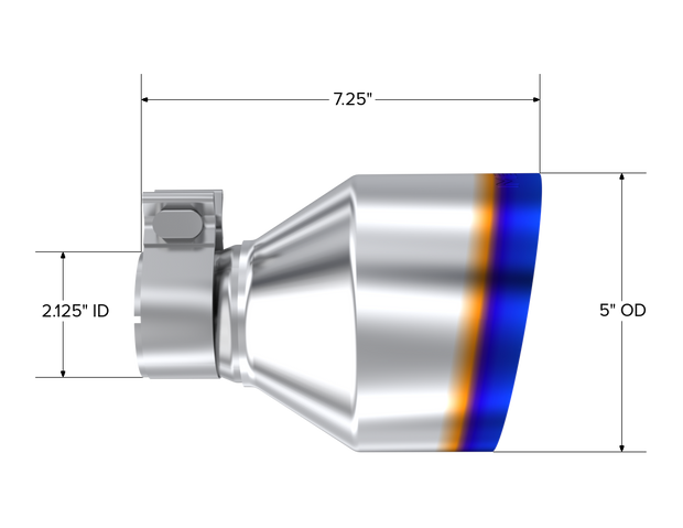 2017-Up Subaru/ Toyota BRZ/GR86 Burnt End 5 Inch OD Tip Sold In Pairs MBRP