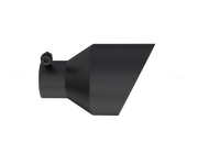 Universal Black Tip, 2.5-Inch ID, 5-Inch OD Angle Cut Dual Wall MBRP