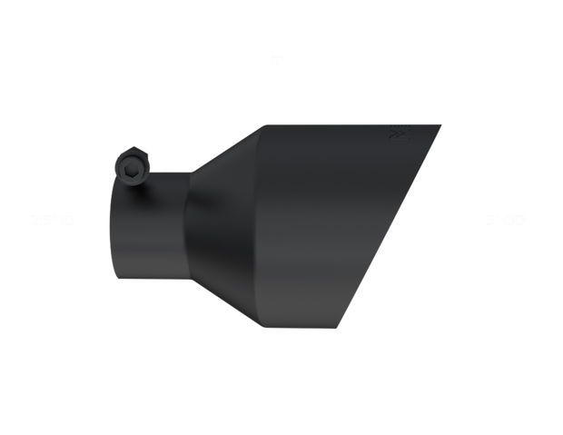 Universal Black Tip, 2.5-Inch ID, 5-Inch OD Angle Cut Dual Wall MBRP
