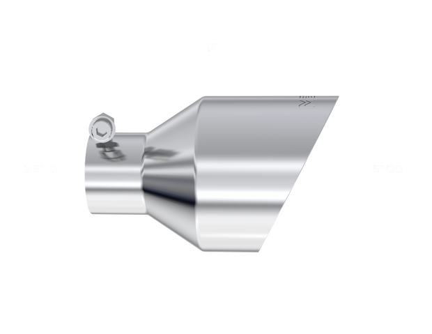 Universal Mirror Polished Tip, 2.5-Inch ID, 5-Inch OD Angle Cut Dual Wall MBRP