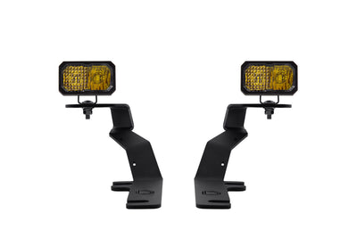 Stage Series 2in LED Ditch Light Kit for 2017-2020 Ford Raptor, Sport Yellow Combo Diode Dynamics