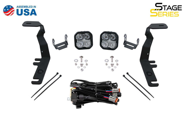 Stage Series 2in LED Ditch Light Kit for 2017-2020 Ford Raptor Pro White Combo Diode Dynamics